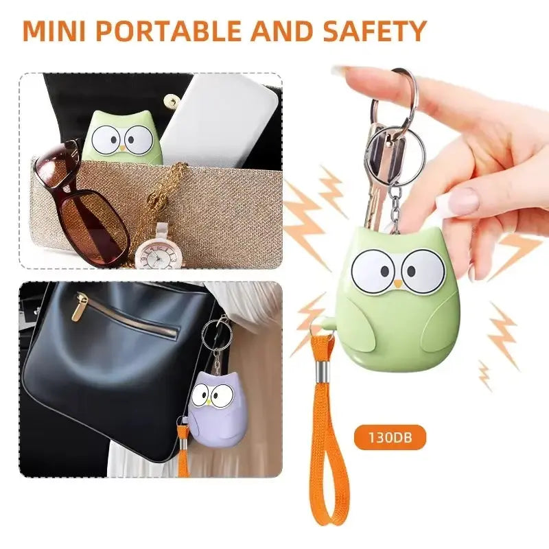 Personal Self Defense Alarm，130Db Self Defense Siren Safety Alarm for Women Girl, Personal Keychain Alarm