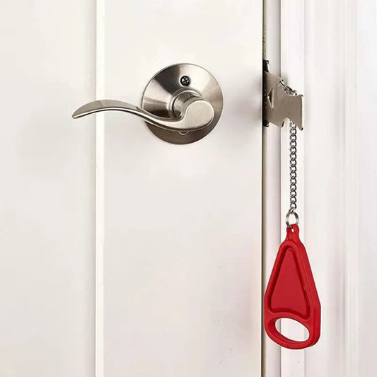 Portable Door Lock for Travel Hotel Self-Defense Door Stop Accommodation Door Stopper Door Lock Anti-Theft Security Door Latch