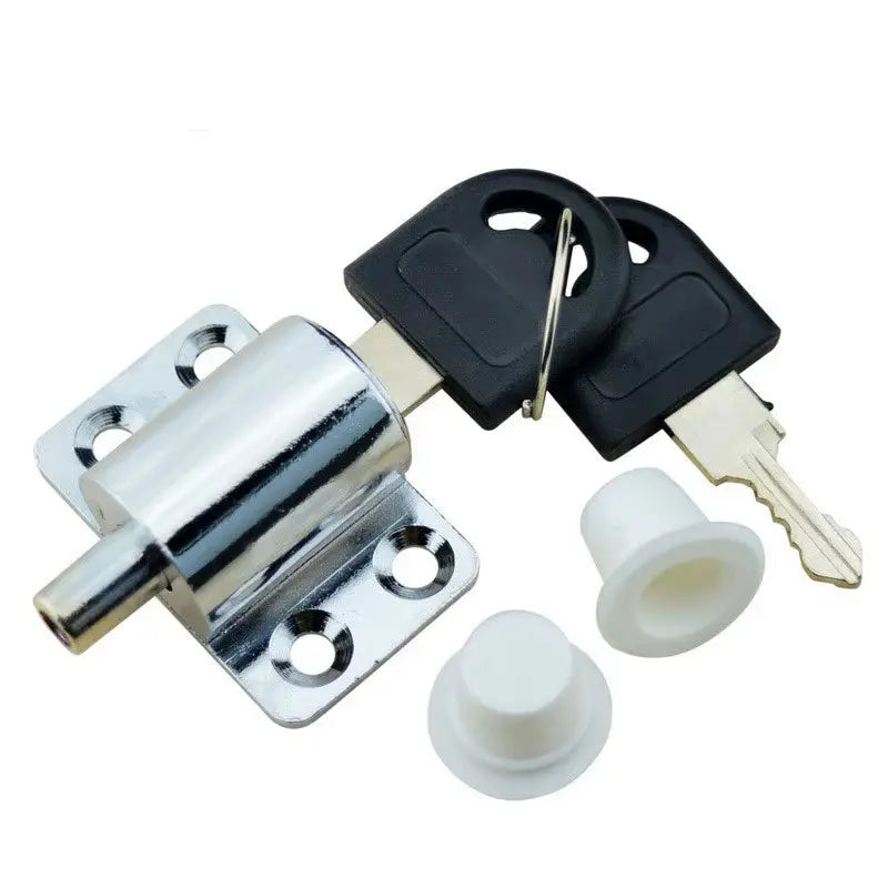 Sliding Window Patio Screw Door Lock Key Push Baby Child Safety Protection Antitheft Door Window Security Lock Catches Set