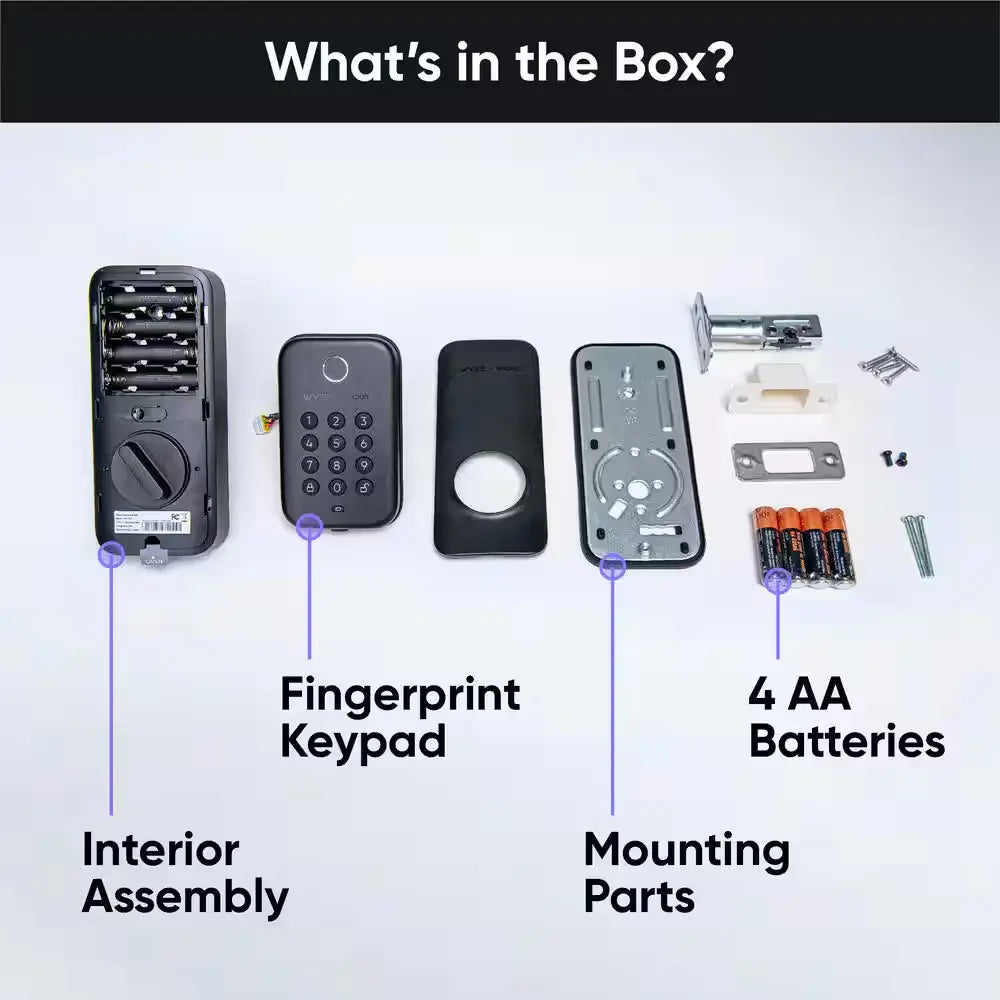 Smart Lock, Fingerprint Keyless Entry, Bluetooth Deadbolt Replacement, In-App Monitoring and Scheduled Access