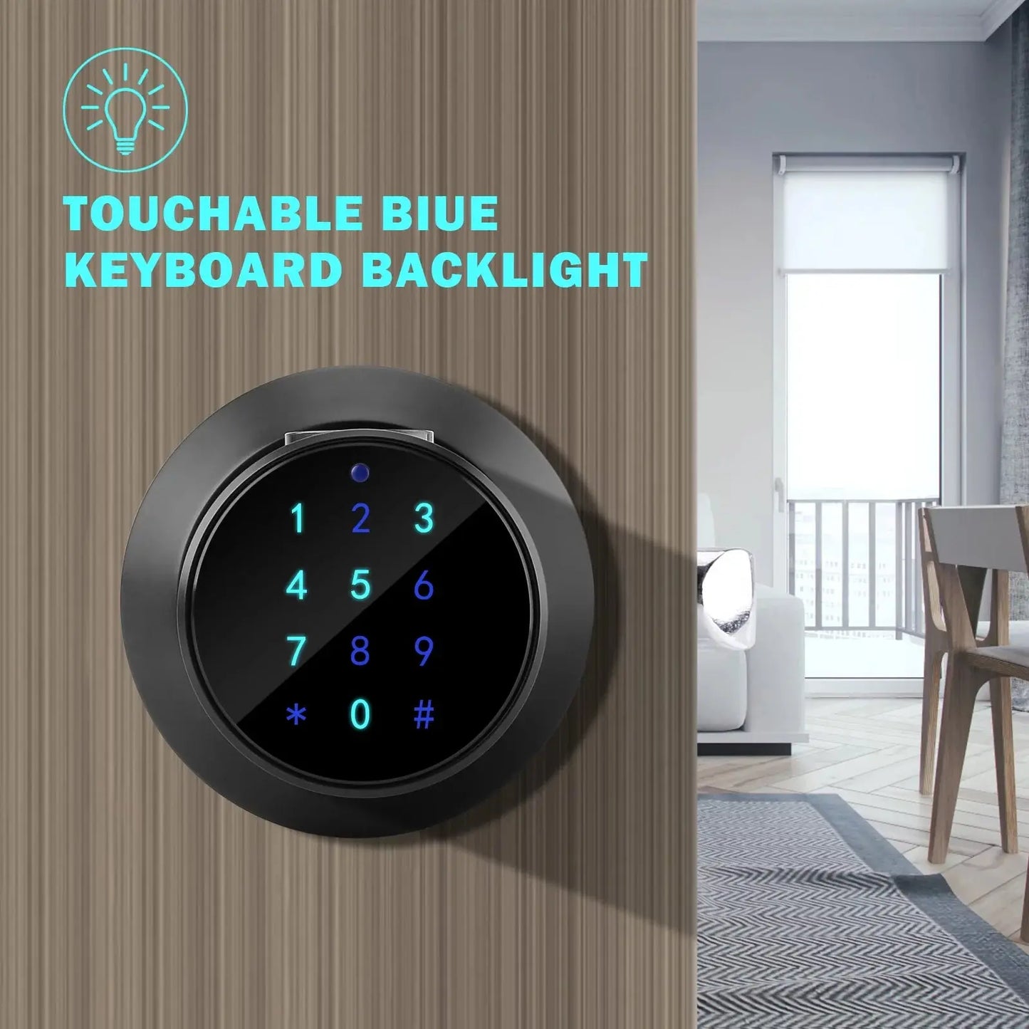 Smart Lock, Metal, Waterproof, Keyless Fingerprint Lock