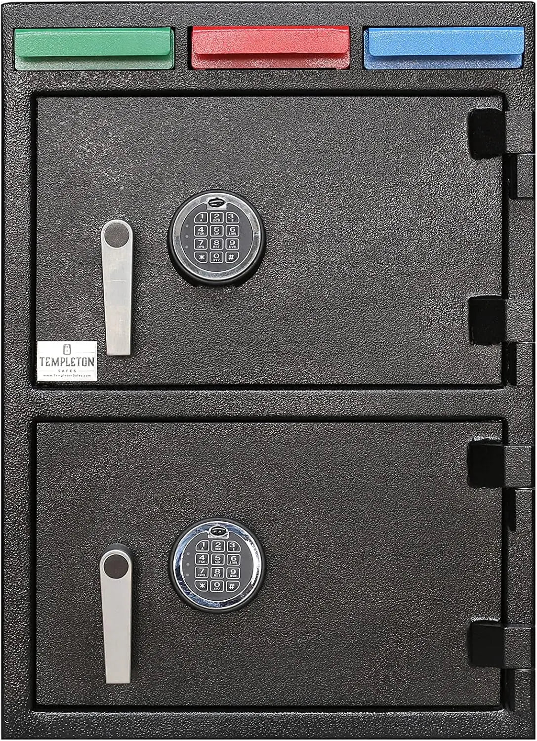 Two Door Multi-User Depository Drop Safe with Electronic Locks & Segregated Drop Slots