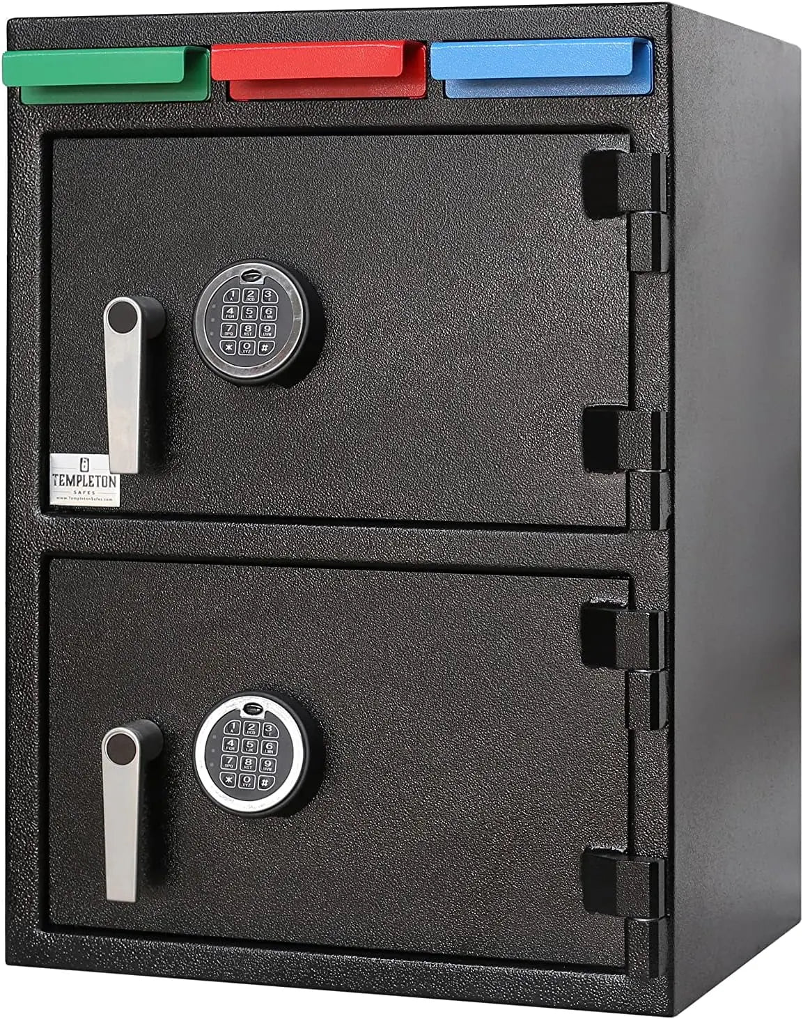 Two Door Multi-User Depository Drop Safe with Electronic Locks & Segregated Drop Slots