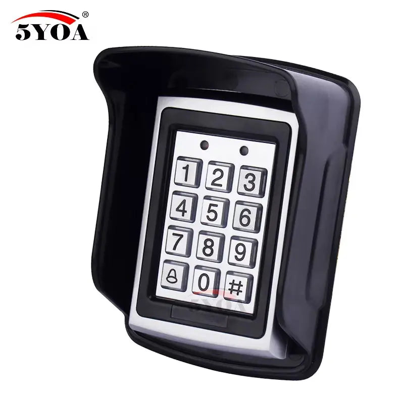 Waterproof Metal Rfid Access Control Keypad with 1000 Users 125Khz Card Reader Keypad Key Fobs Door Access Control System