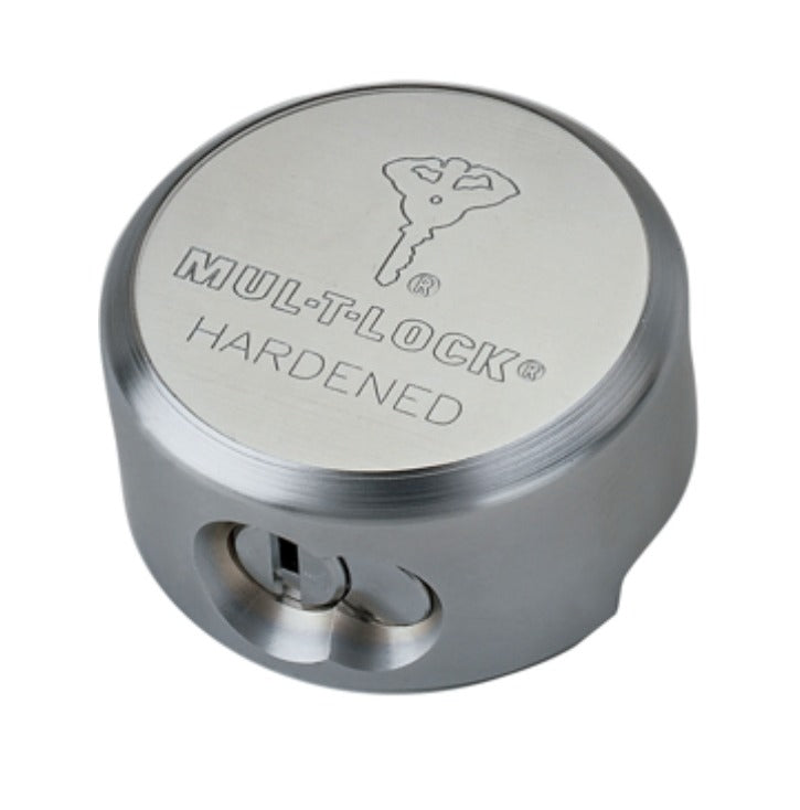 Mul-T-Lock TR100 hockey puck padlock, hardened, 206 keyway
